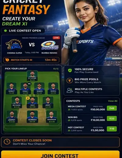 Cncbet (Cncbet) fantasy cricket & matchday visual 3